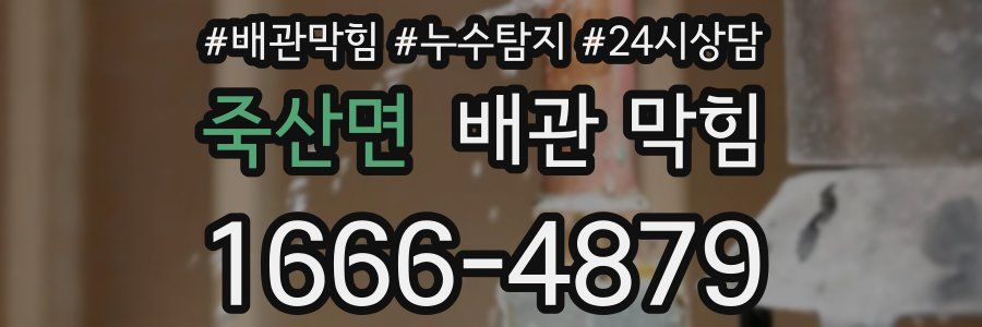 죽산면 배관 막힘