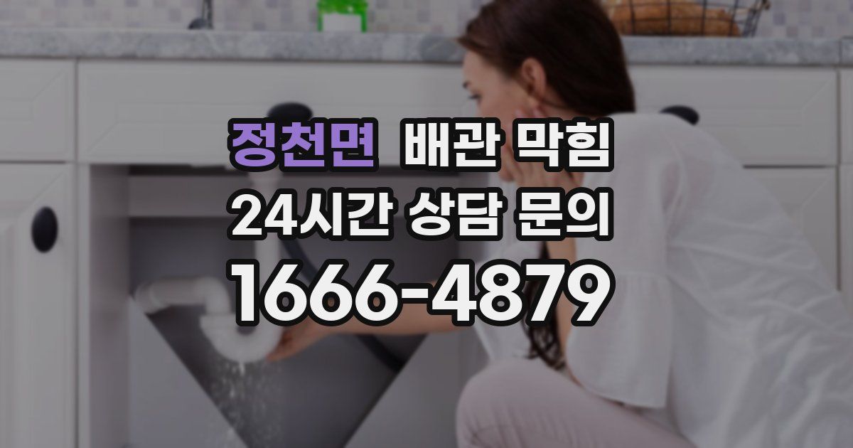 정천면 배관 막힘