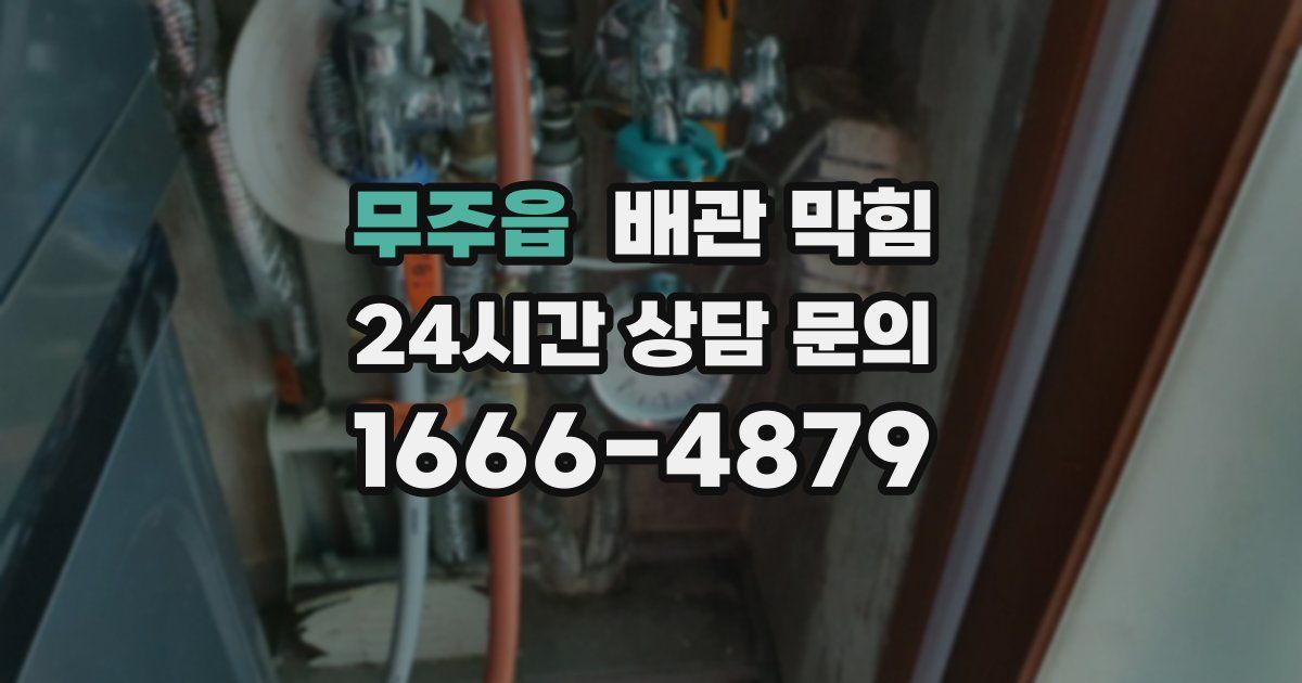 무주읍 배관 막힘