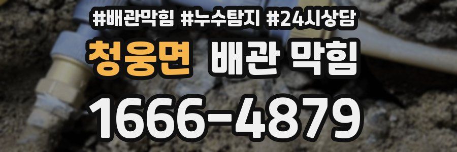 청웅면 배관 막힘