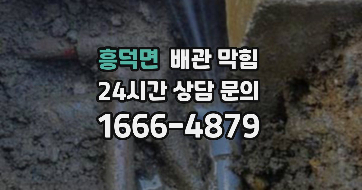 흥덕면 배관 막힘