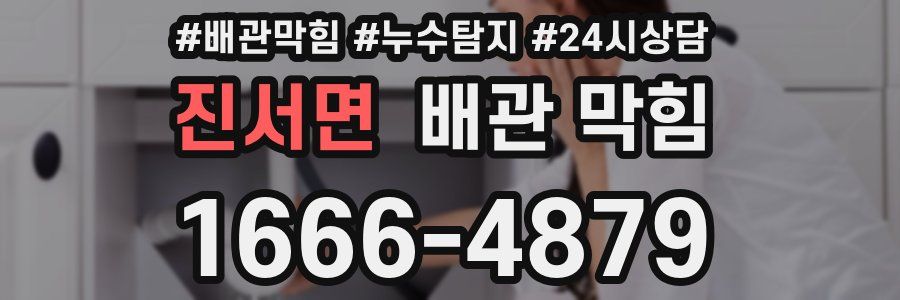 진서면 배관 막힘