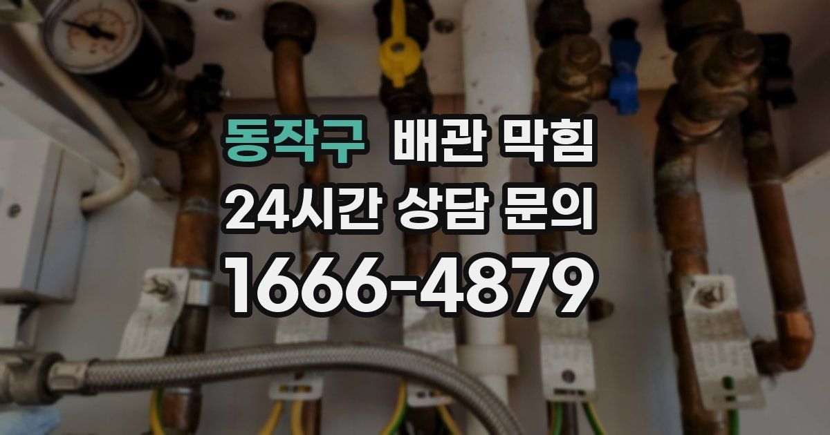 동작구 배관 막힘