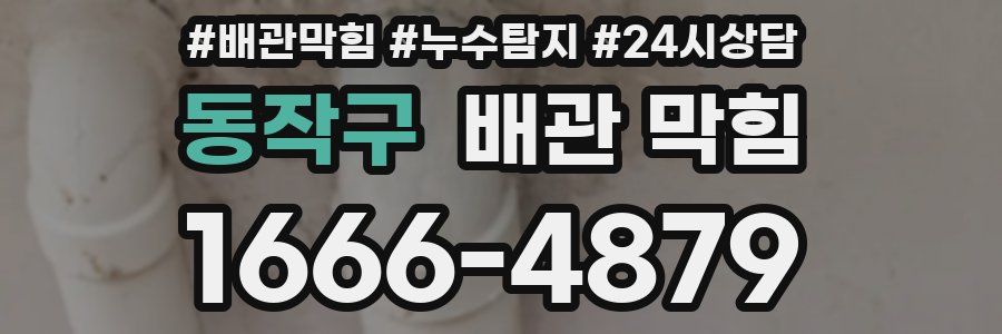동작구 배관 막힘