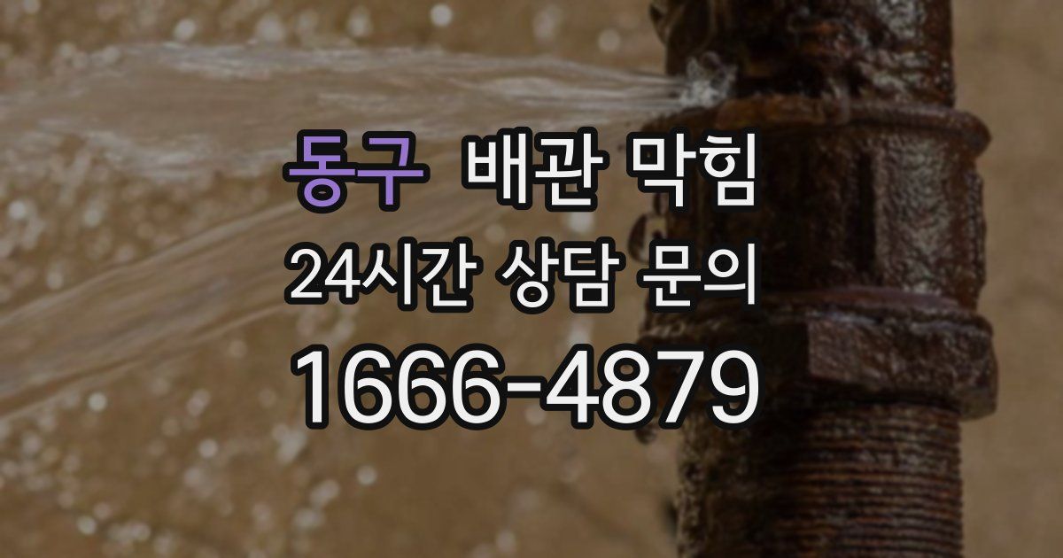 동구 배관 막힘