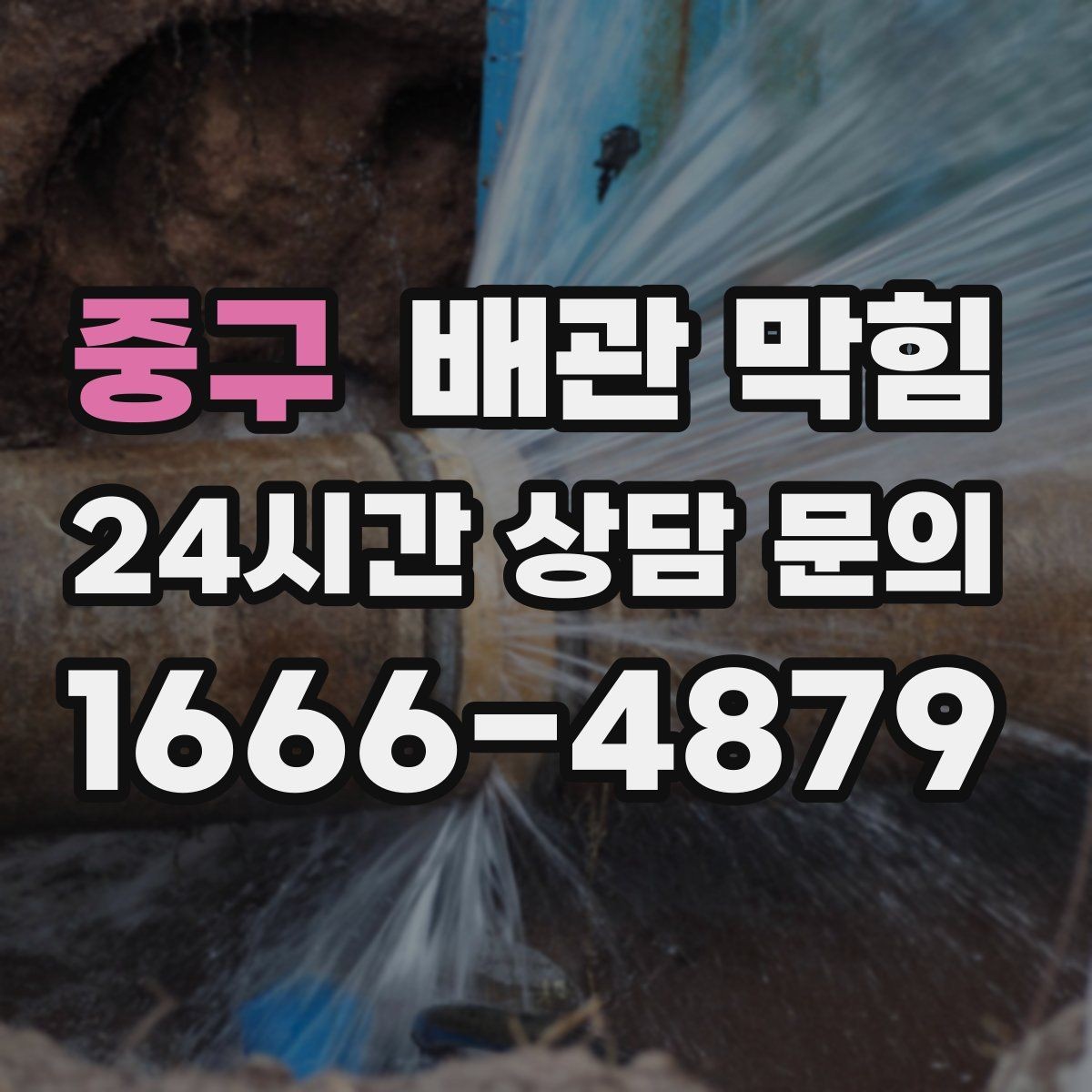 중구 배관 막힘 바닥 배수구에서 물이 올라오면 위험 신호