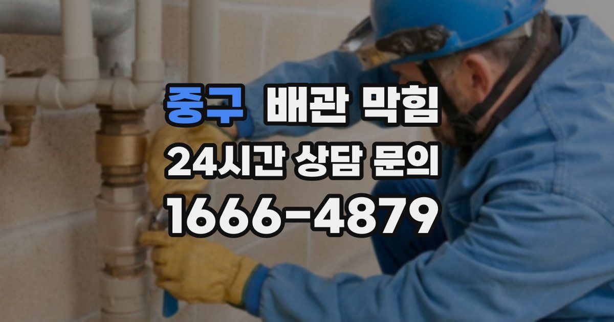 중구 배관 막힘