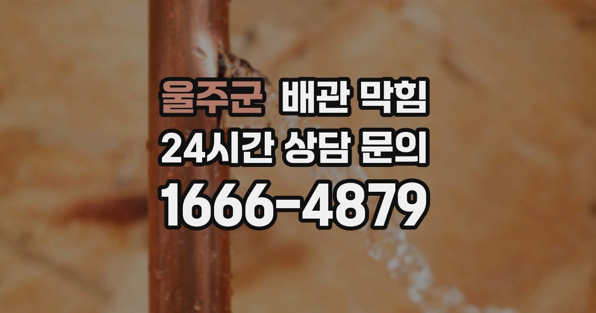 울주군 배관 막힘