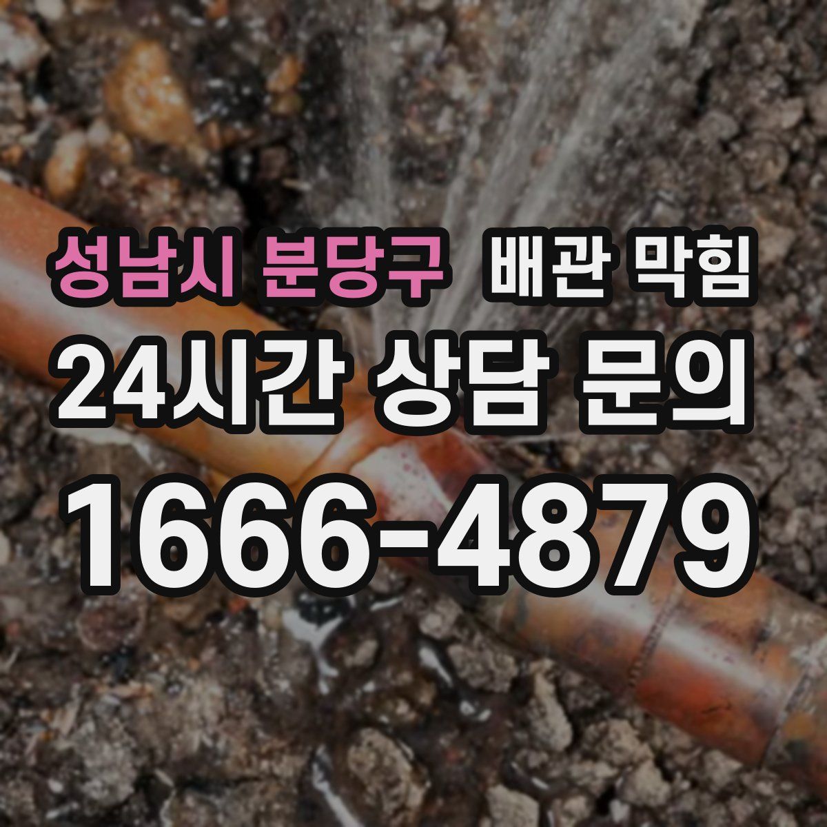 성남시 분당구 배관 막힘