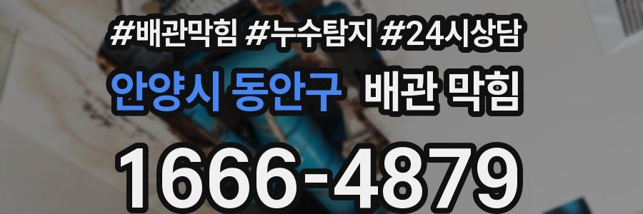 안양시 동안구 배관 막힘
