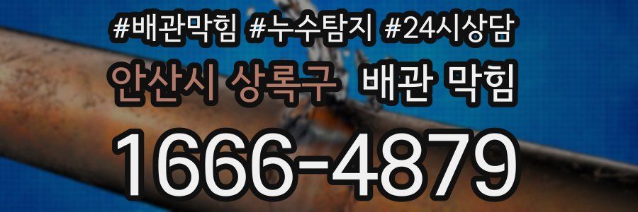 안산시 상록구 배관 막힘