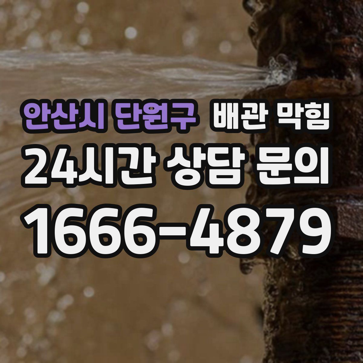 안산시 단원구 배관 막힘