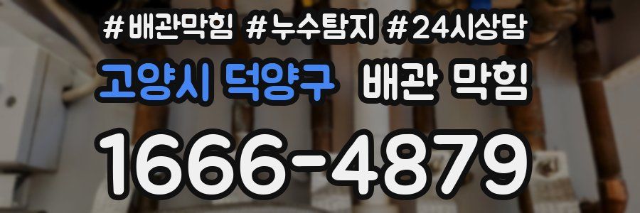 고양시 덕양구 배관 막힘