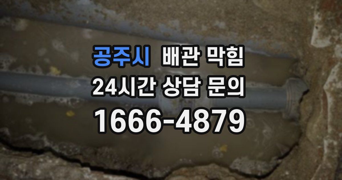 공주시 배관 막힘