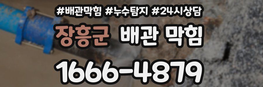 장흥군 배관 막힘