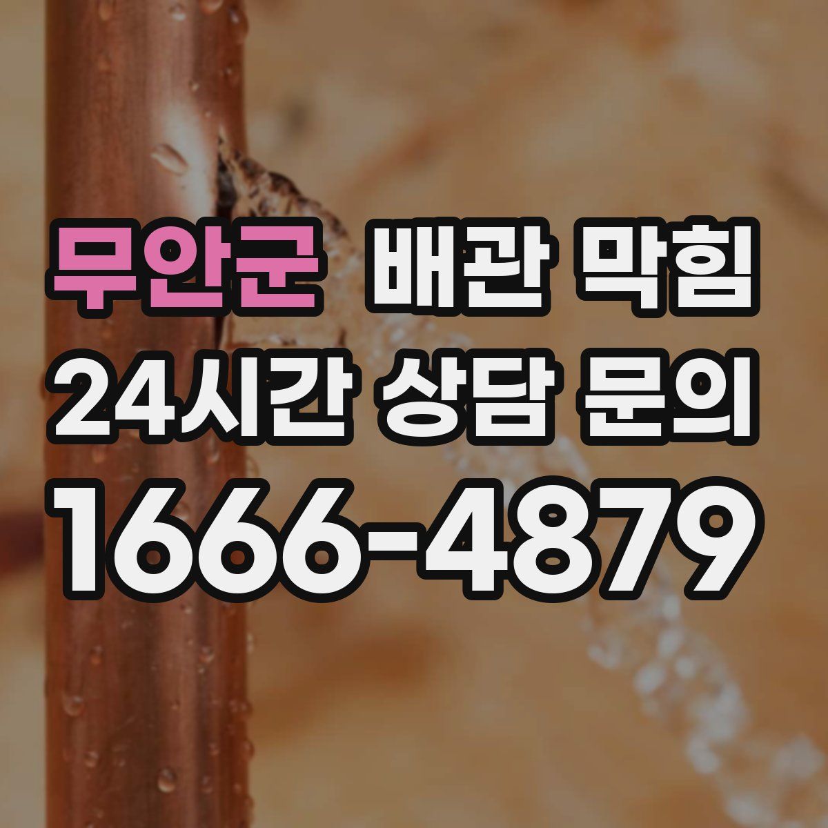 무안군 배관 막힘