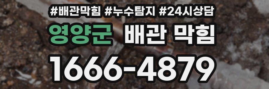 영양군 배관 막힘