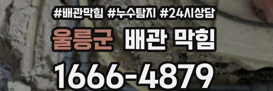 울릉군 배관 막힘