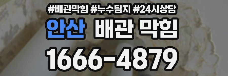 안산 배관 막힘