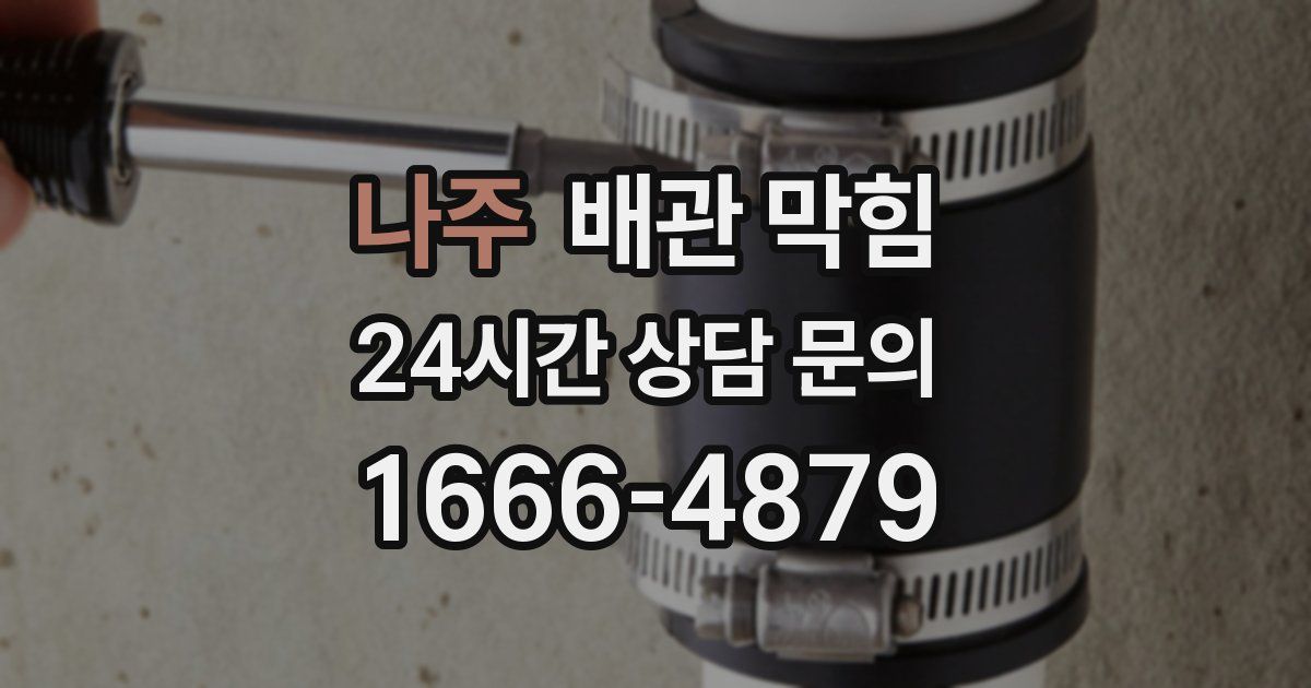 나주 배관 막힘