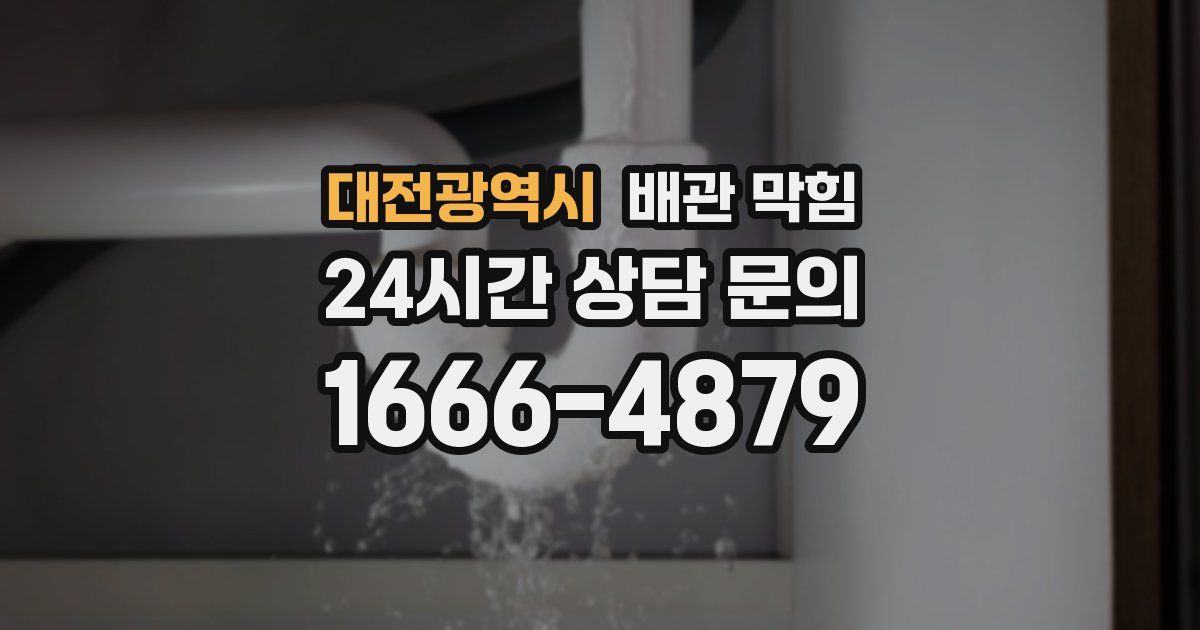 대전광역시 배관 막힘