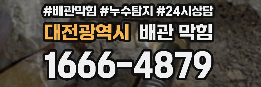 대전광역시 배관 막힘