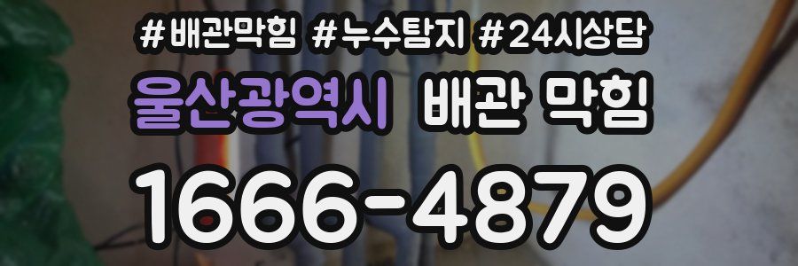 울산광역시 배관 막힘
