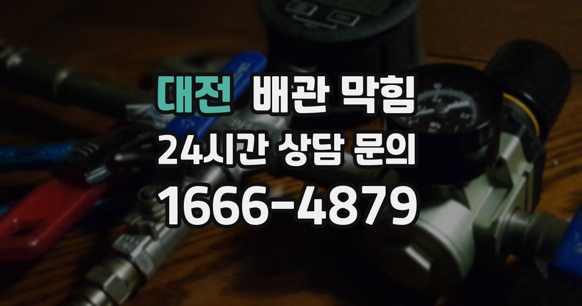 대전 배관 막힘