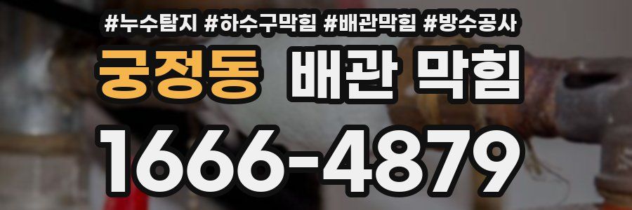 궁정동 배관 막힘