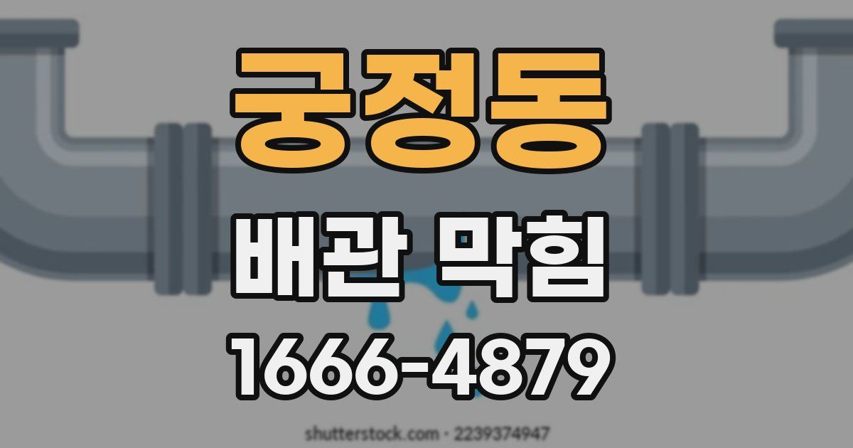 궁정동 배관 막힘