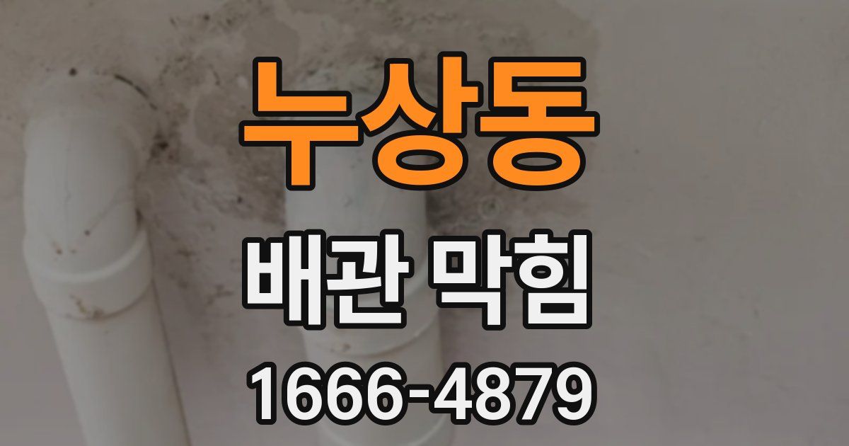 누상동 배관 막힘