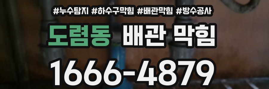 도렴동 배관 막힘