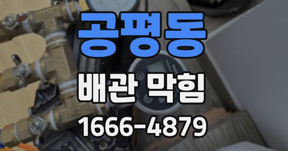 공평동 배관 막힘