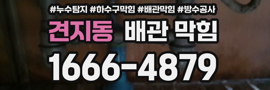 견지동 배관 막힘