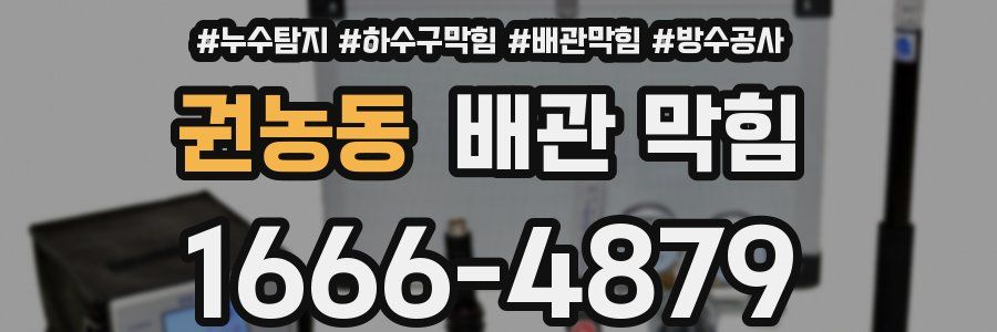 권농동 배관 막힘