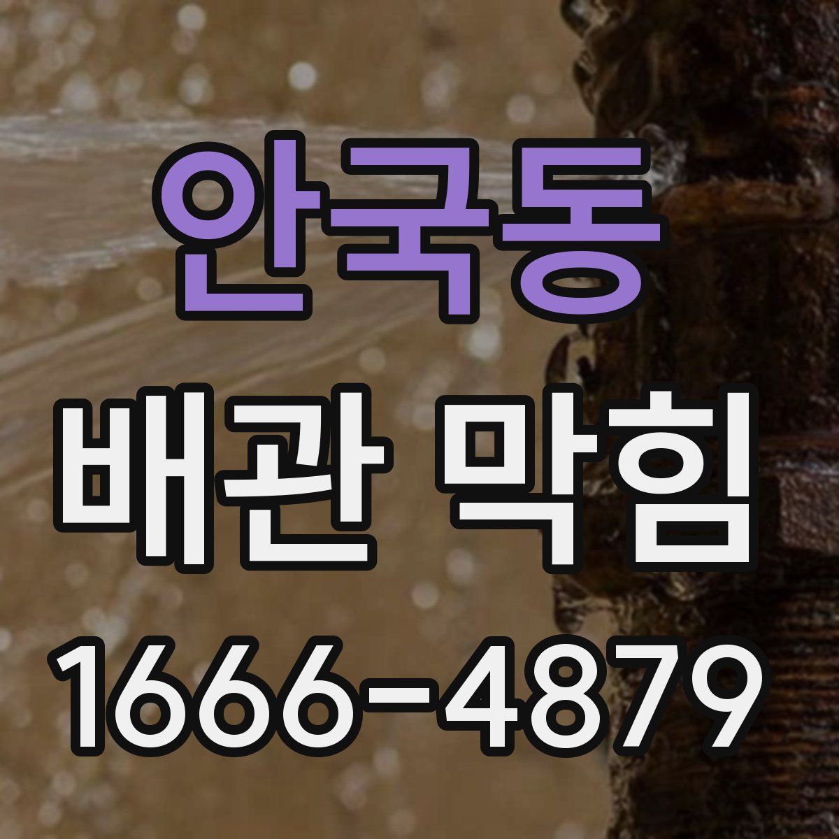 안국동 배관 막힘