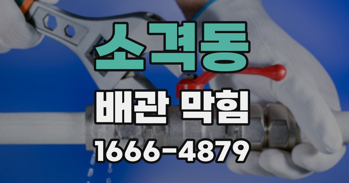 소격동 배관 막힘