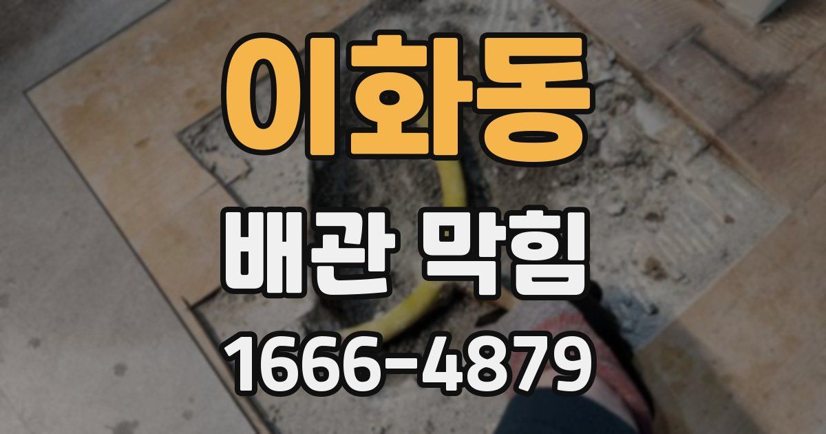 이화동 배관 막힘