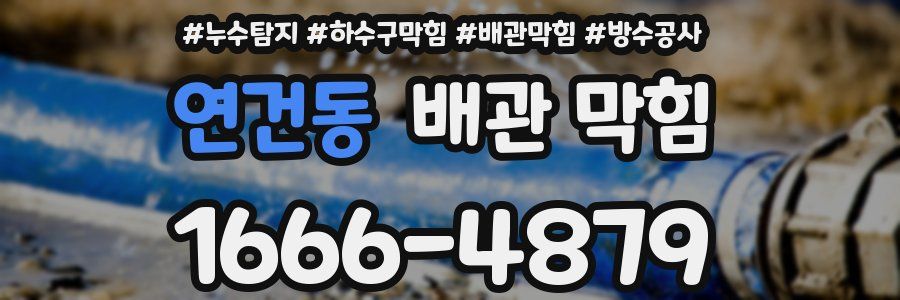 연건동 배관 막힘