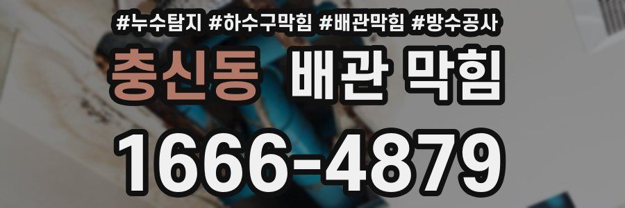 충신동 배관 막힘