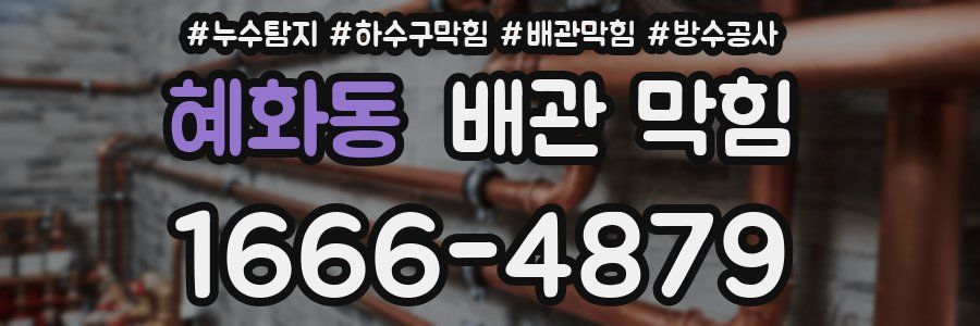 혜화동 배관 막힘
