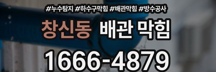 창신동 배관 막힘