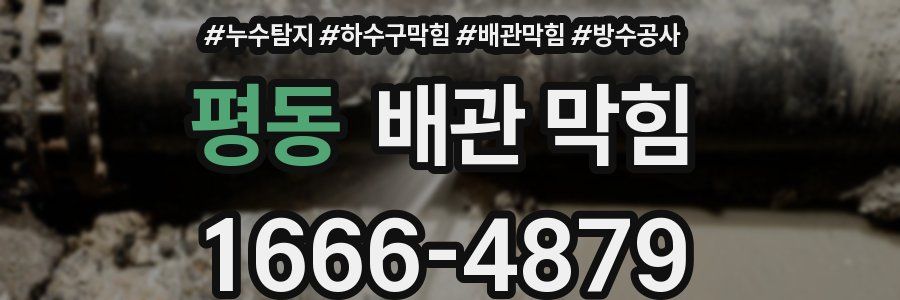 평동 배관 막힘