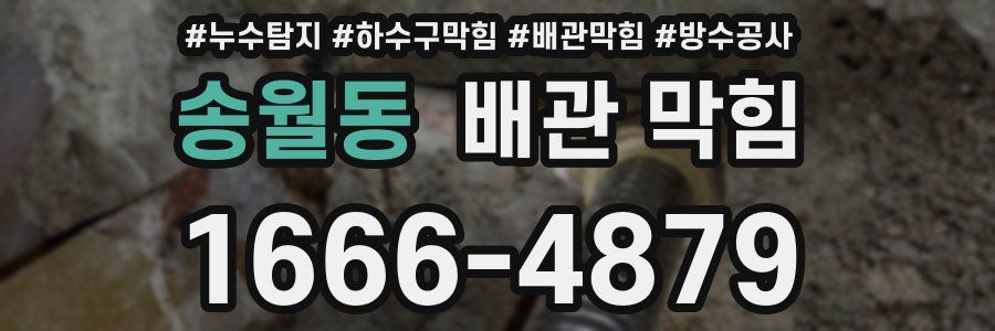 송월동 배관 막힘
