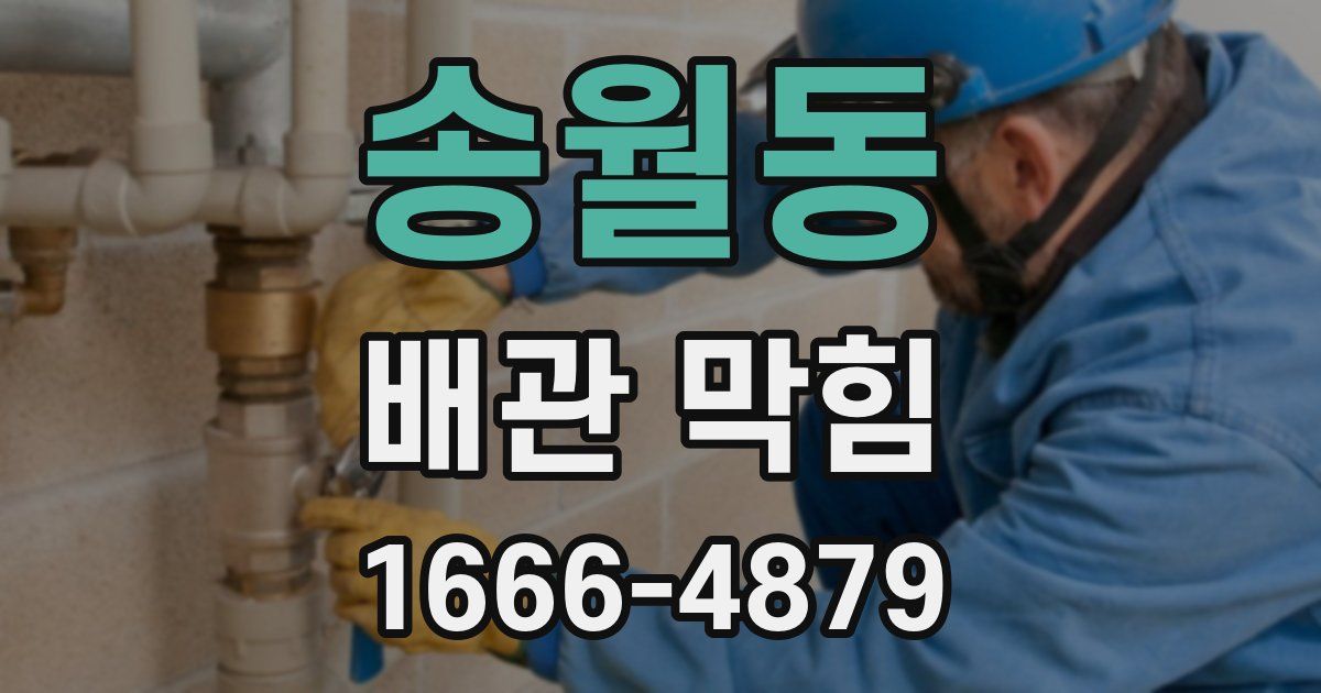 송월동 배관 막힘