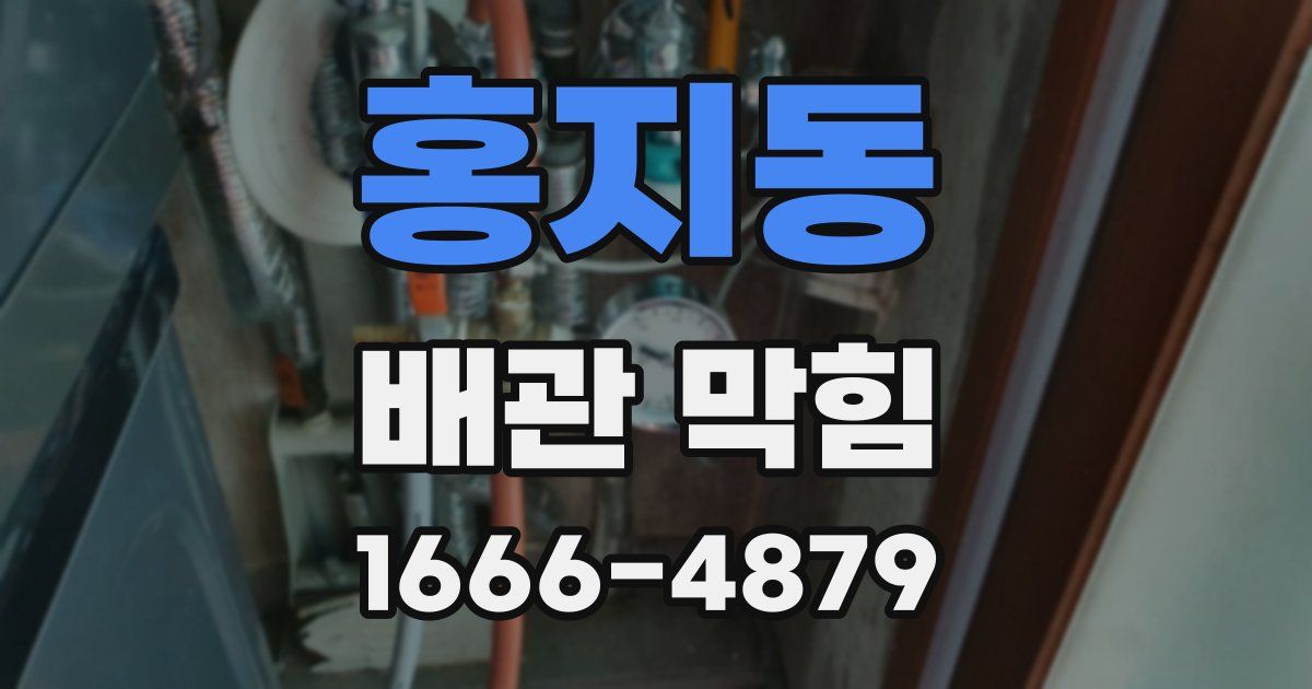 홍지동 배관 막힘
