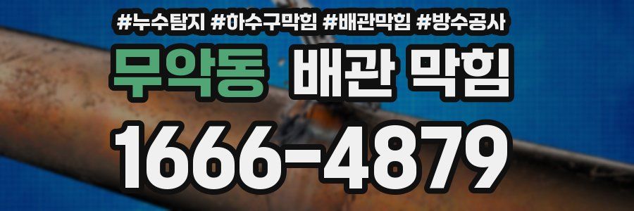 무악동 배관 막힘