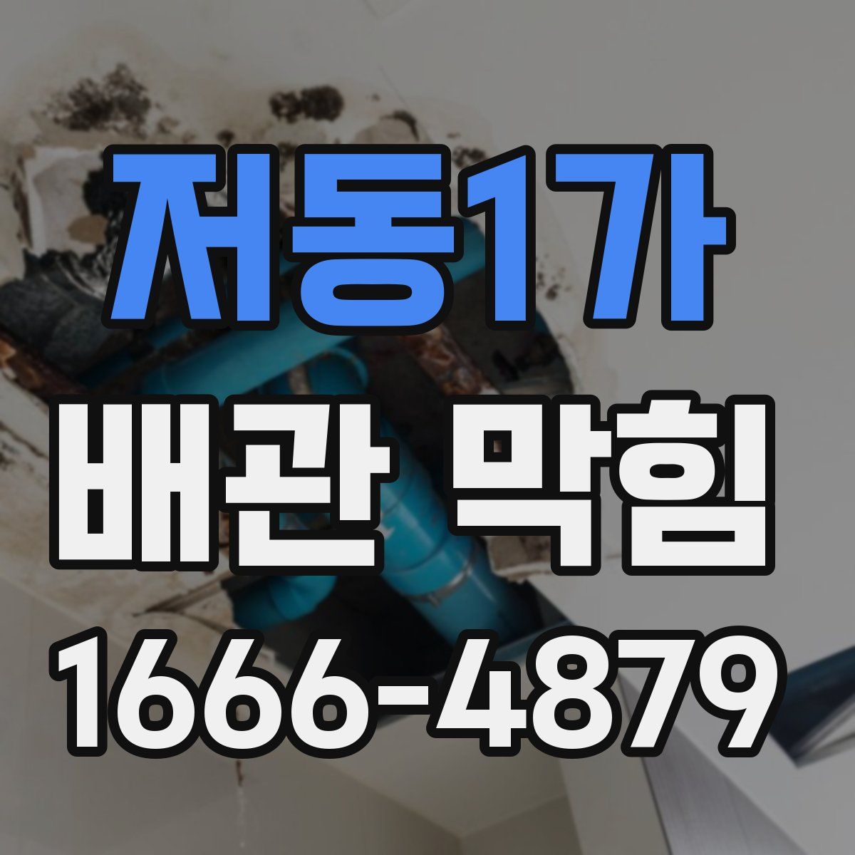 저동1가 배관 막힘