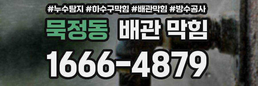 묵정동 배관 막힘
