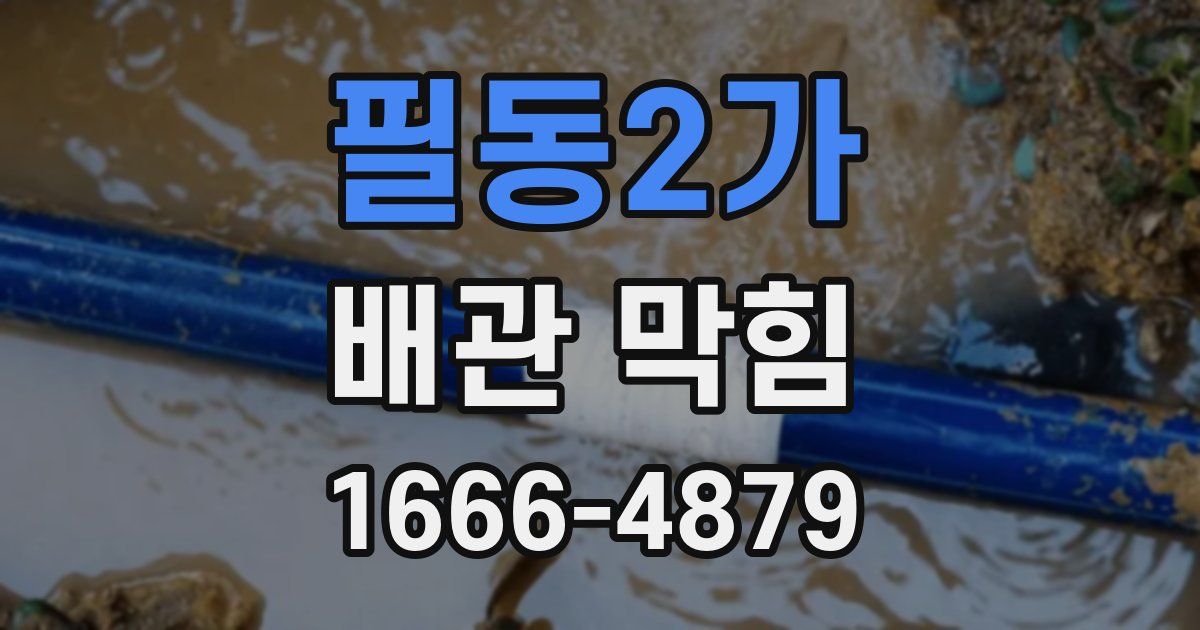 필동2가 배관 막힘